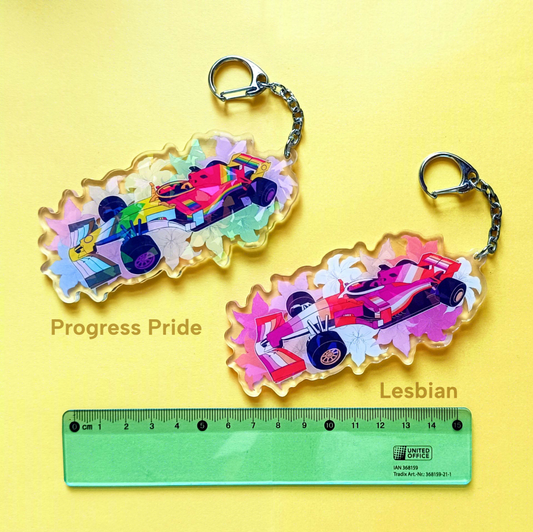 Pride Livery Holographic Keychains