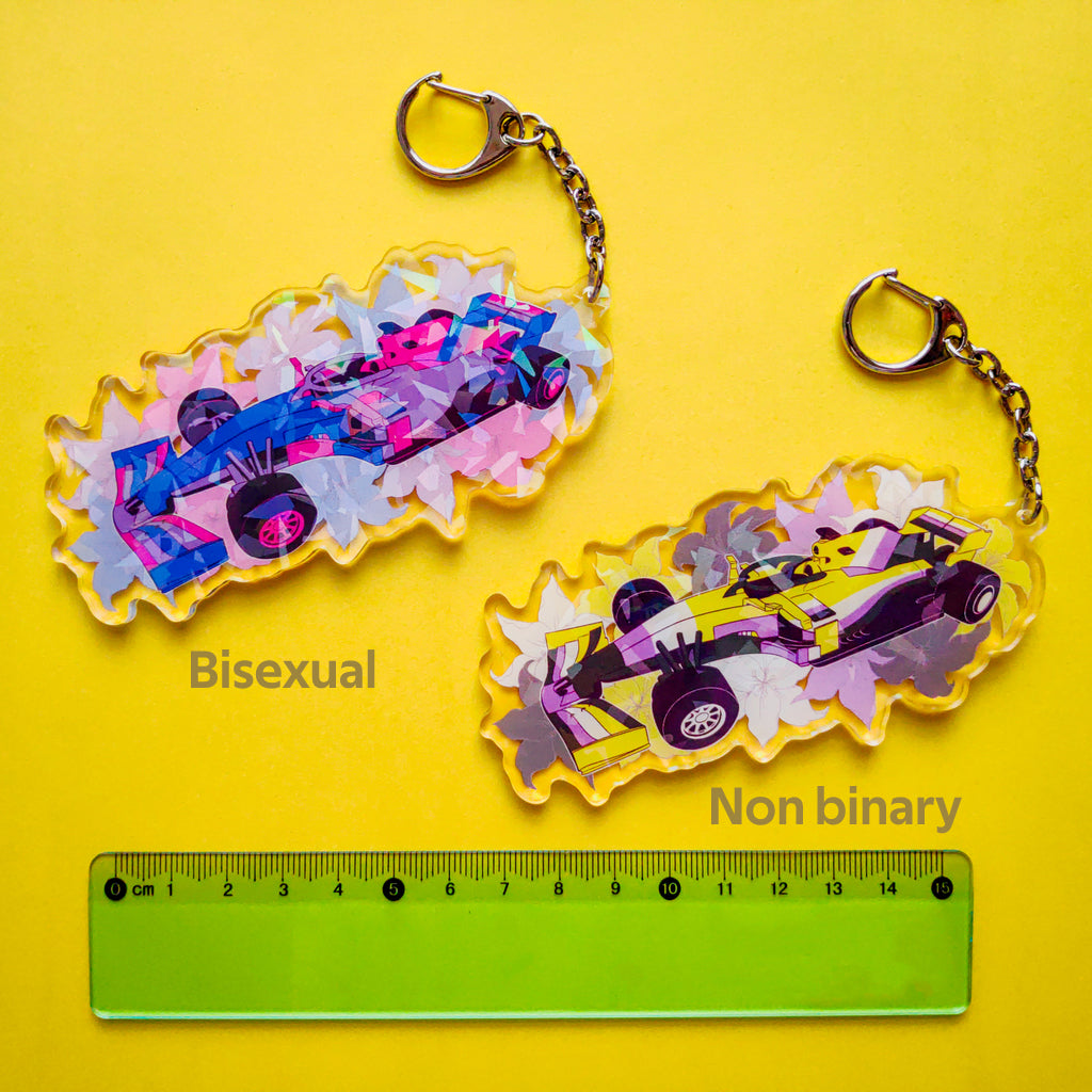 Pride Livery Holographic Keychains